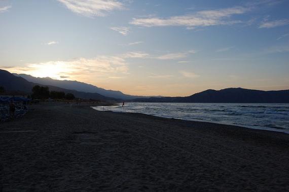 'Beach Sunset' - Chania